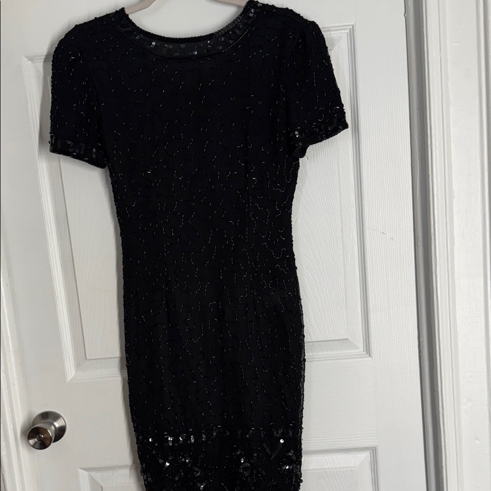 Stenay Black Sequin Mini Dress